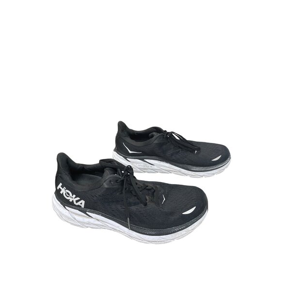 Hoka Clifton 8 Mens Black White Running Sneakers Sz 13EE SKU 9547 - Picture 3 of 16